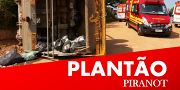 Caminhão de lixo tomba em estrada de Piracicaba e deixa quatro feridos