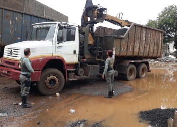 50 toneladas de raspa asfáltica são furtadas em Limeira na tarde de ontem (7)