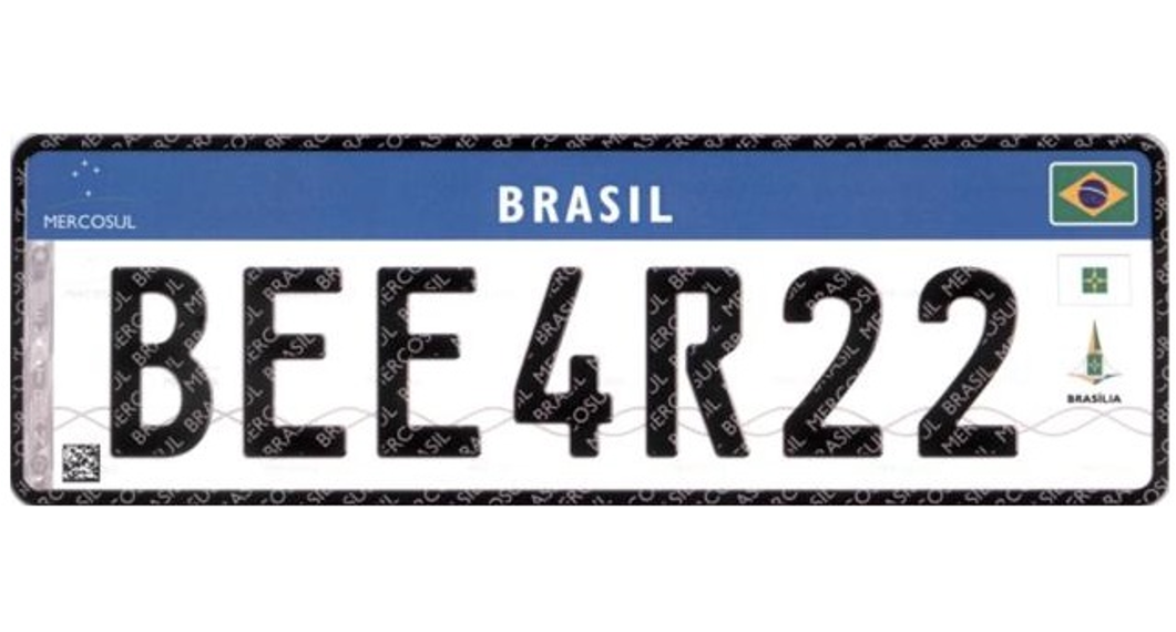 Todos veículos no Brasil terão placas padrão Mercosul a partir de setembro