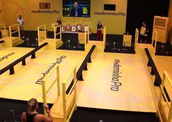 Prova do líder no Big Brother Brasil 18. Foto: Reprodução Globo.