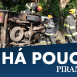 Motorista perde controle e capota veículo em avenida de Piracicaba