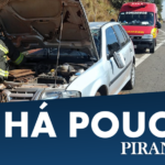 Pneu estoura e veículo capota na Rodovia Luis de Queiroz, em Piracicaba