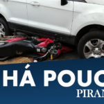 Motoqueiro avança sinal vermelho e colide com veículo, em Piracicaba