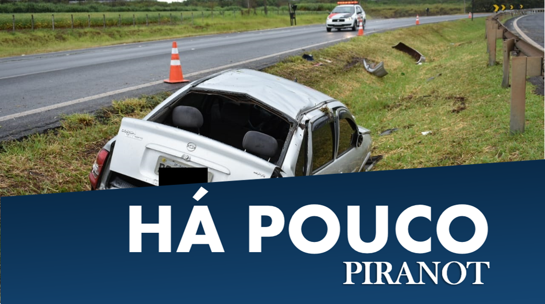 Capotamento de veículo deixa quatro vítimas nesta manhã (06), em Piracicaba