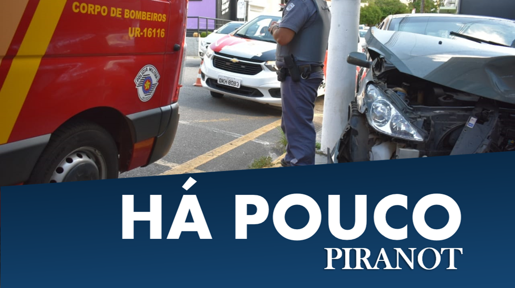 Em Piracicaba, veículos colidem, invadem calçada e ferem mulher de 47 anos