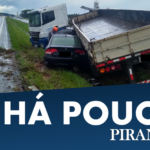 Veículo e caminhão perdem controle e se acidentam em rodovia de Piracicaba