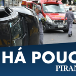 Em Piracicaba, acidente de trânsito termina com um veículo capotado