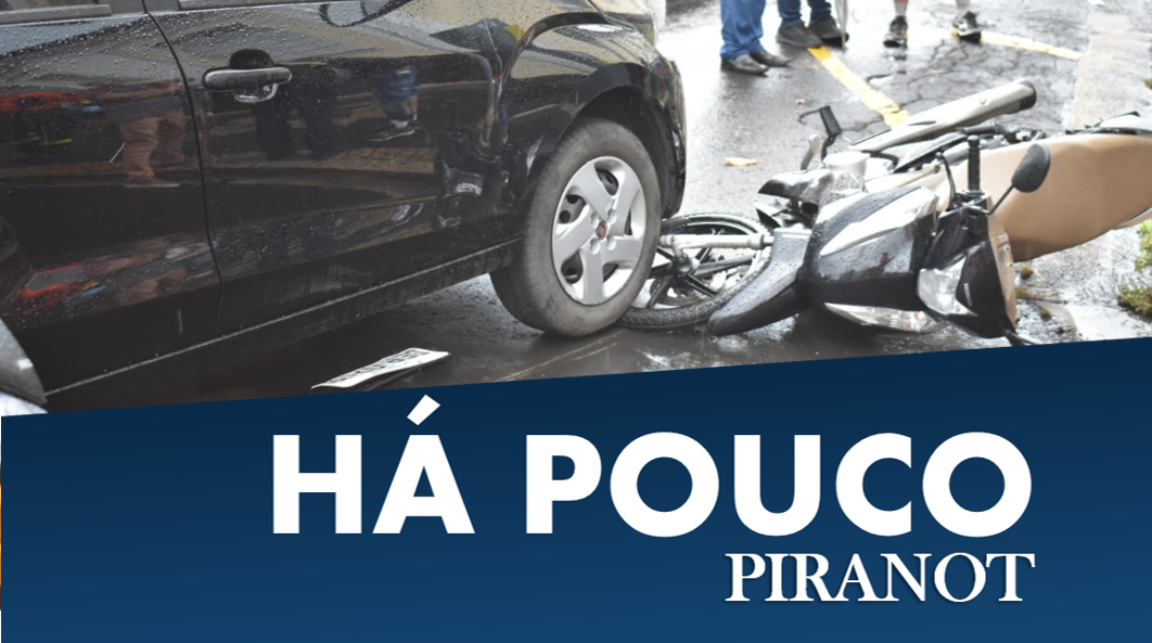 Acidente envolvendo carro e moto deixa vítima inconsciente no centro de Piracicaba