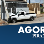 Em Piracicaba, motorista passa mal, colide contra poste e é socorrido