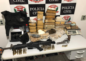 Em Campinas, quadrilha é presa com 32kg de drogas, armas e munições