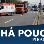 Caminhão atropela motociclista em frente à Estação da Paulista, em Piracicaba