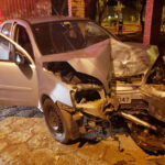 Em Rafard, motorista de 26 anos fica ferido após colidir contra pilar