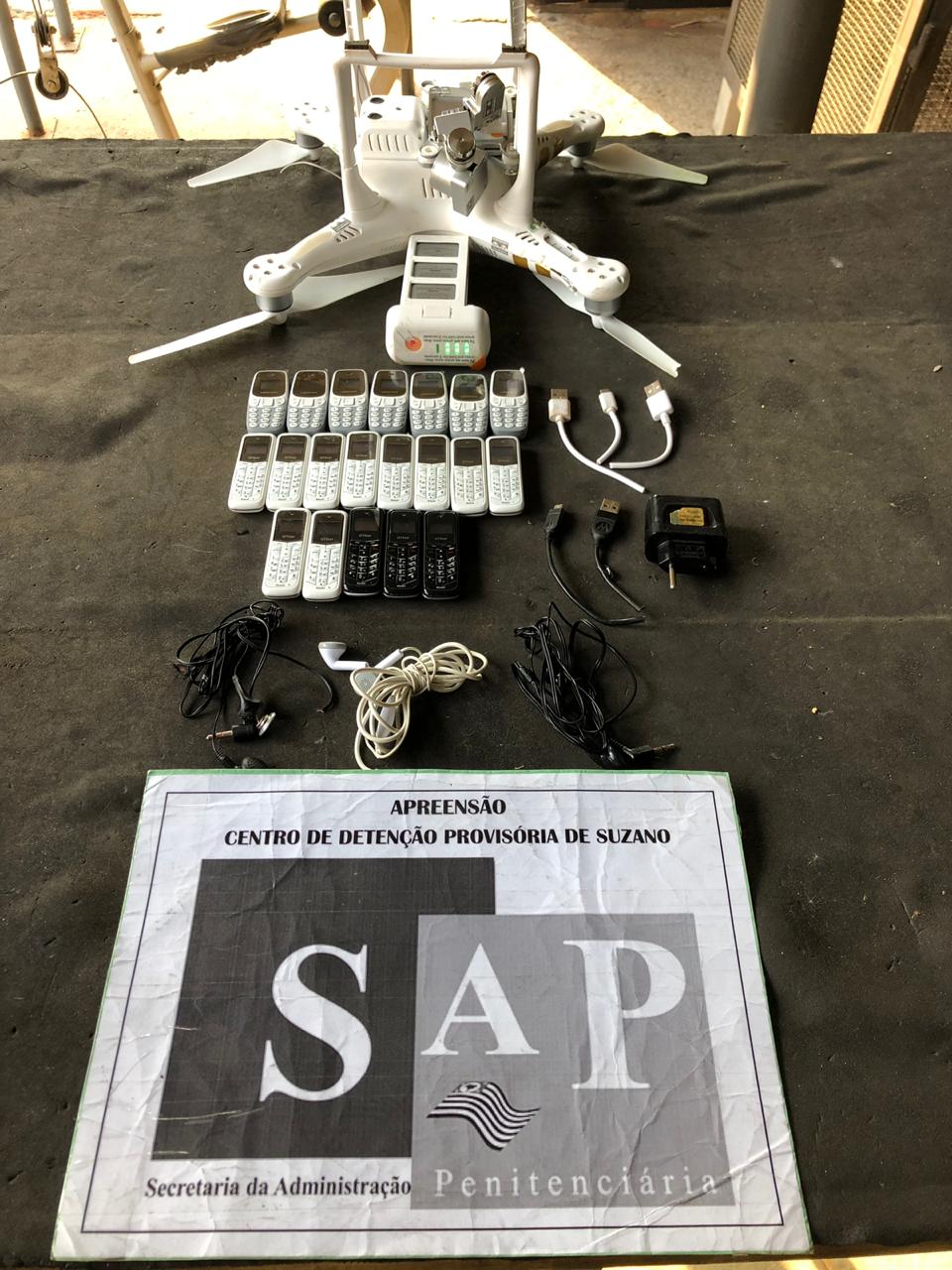 Drone com celulares é interceptado tentando entrar no CDP