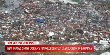 Novas fotos e vídeos aéreos mostram destruição causada pelo furacão Dorian