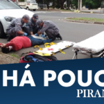 Acidente entre carro e moto deixa uma pessoa ferida, em Piracicaba