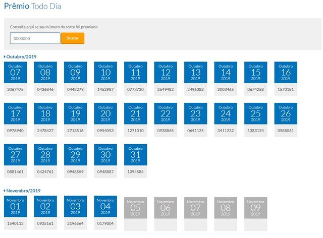 Resultado do Prêmio Todo Dia Tele Sena de Aniversário 04/11/2019 Resultado do Prêmio Todo Dia Tele Sena de Aniversário 04/11/2019