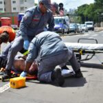 Motociclista fica ferido após cair em avenida de Piracicaba