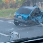 Em Piracicaba, condutor perde controle de carro, cai de viaduto e colide com outro veículo
