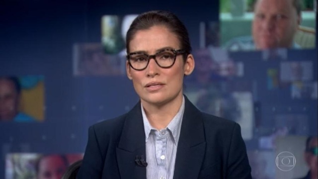 Renata Vasconcellos no Jornal Nacional - Globo