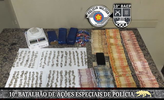 Ação do BAEP termina com um preso e grande apreensão de drogas em Piracicaba