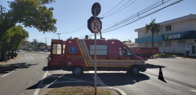 Uma foto do local do acidente Uma foto do local do acidente