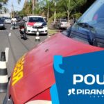 Acidente entre carro e moto deixa congestionamento em avenida de Piracicaba