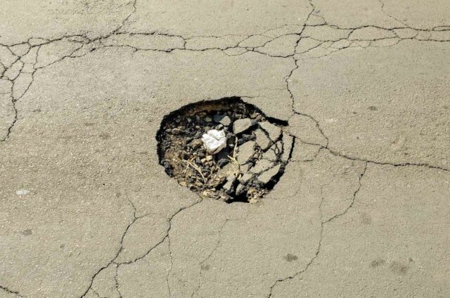 Uma foto do buraco Uma foto do buraco