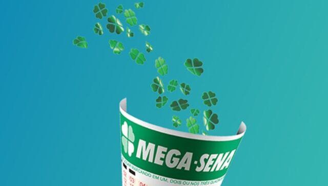 Uma foto do volante de apostas da Mega-Sena