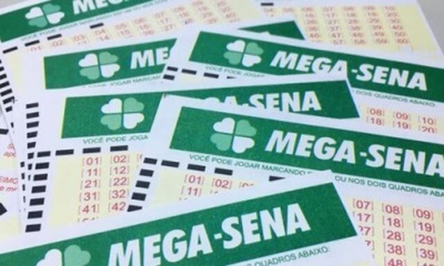 Uma foto do volante da Mega-Sena Uma foto do volante da Mega-Sena