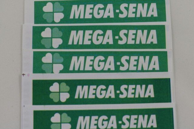 Uma foto do volante da Mega-Sena