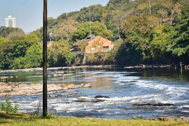 Uma foto do Rio Piracicaba feita na última terça-feira, dia 11.