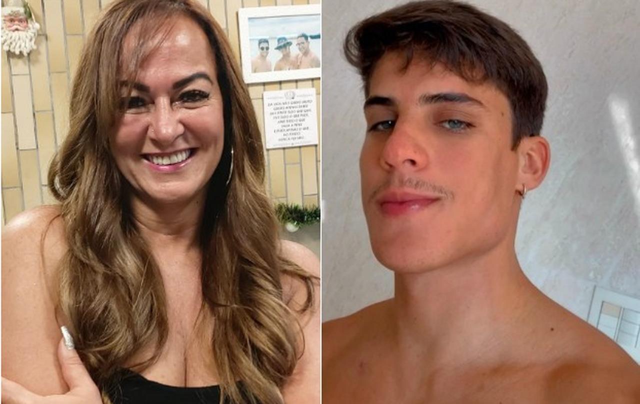 Na imagem, Nadine e Tiago juntos
