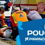 Jovem de 29 anos fica ferido após acidente entre moto e caminhonete, em Piracicaba