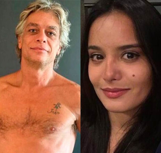 uma montagem com a foto do ator Fábio assunção e uma foto da advogada ana varena