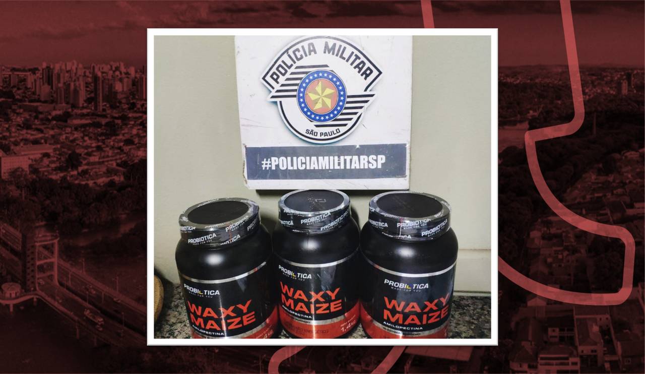PM prende ladrão de whey-protein, em Piracicaba