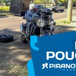 Em Piracicaba, motociclista de 51 anos é atingido por pneu de veículo em grave acidente
