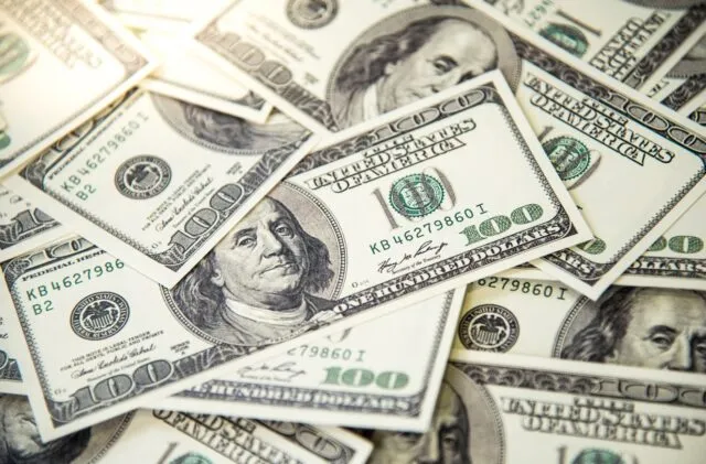 Uma foto do Dólar americano Uma foto do Dólar americano
