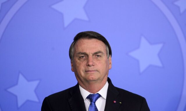 uma foto do presidente Jair Bolsonaro