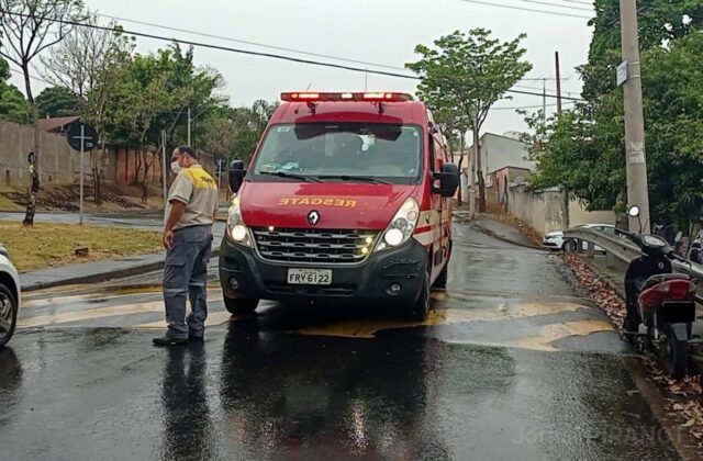 Acidente de moto com mulher de 36 anos causa congestionamento em avenida de Piracicaba