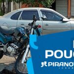 Acidente entre carro e moto deixa uma vítima em rua movimentada de Piracicaba