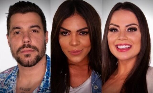 Uma foto de Lipe, Tays e Victória que estão na Roça em A Fazenda Uma foto de Lipe, Tays e Victória que estão na Roça em A Fazenda