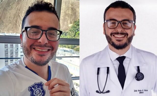 uma foto do médico João Pedro Feitosa voluntário da vacina de Oxford