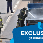 Caçamba de caminhão pega fogo em rodovia de Piracicaba nesta tarde (12)
