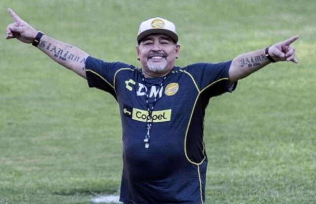 Uma foto de Diego Maradona Uma foto de Diego Maradona