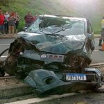 Motorista do carro que caiu de viaduto segue internada na Santa Casa de Piracicaba (SP)
