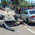 Após acidente, esposa e ‘namorada’ brigam por homem que capotou carro em Piracicaba