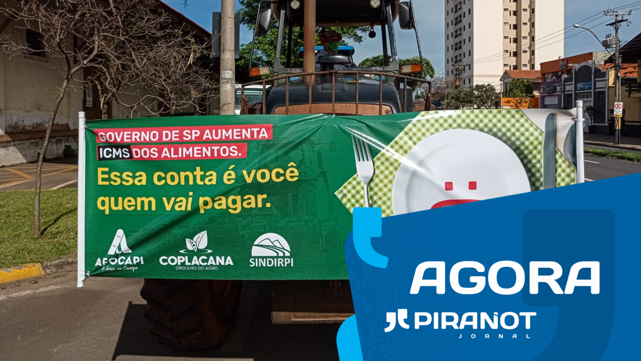 ‘Tratoraço’ contra aumento do ICMS em São Paulo toma as ruas de Piracicaba e Capivari (SP)