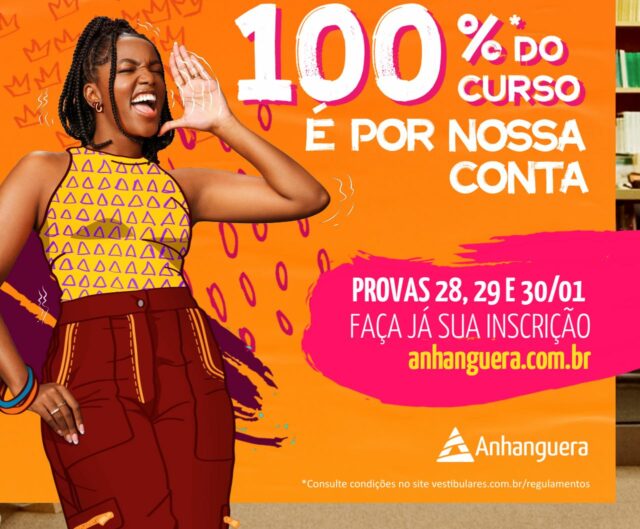 Faculdade Anhanguera de Piracicaba abre concurso de bolsa de estudo 100%