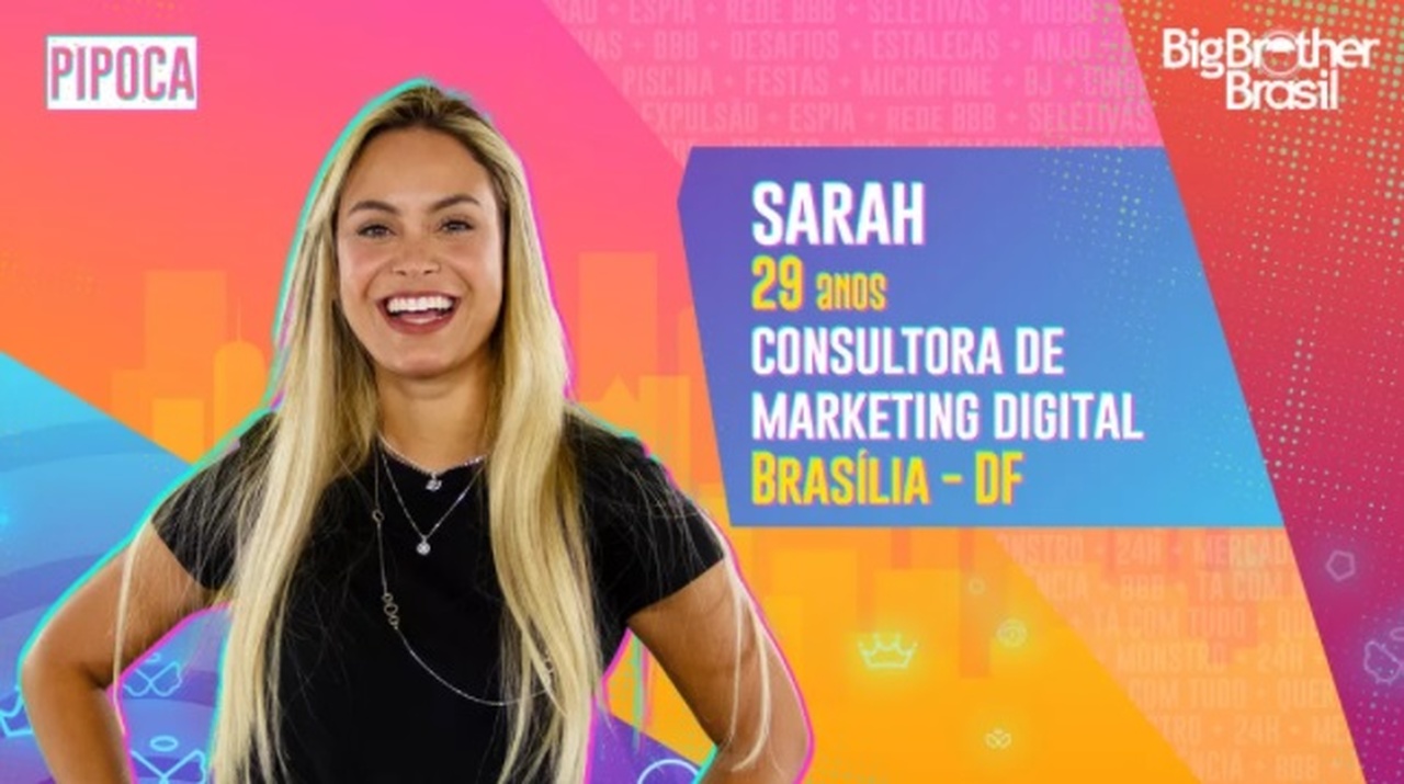 Quem é Sarah do Grupo Pipoca do BBB21?