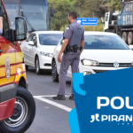 Piracicaba (SP): acidente entre caminhão e motocicleta gera trânsito na entrada da cidade